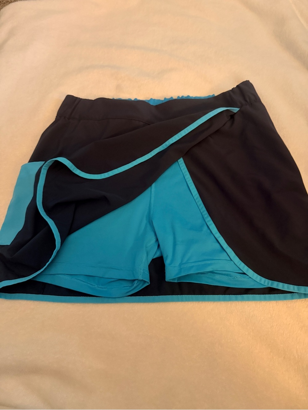 Columbia Navy Skort with Bright Blue Trim